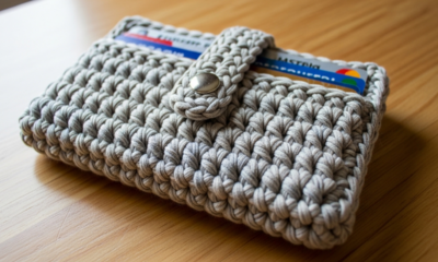 Aprenda o segredo para criar o melhor porta-cartões de fio de malha e faturar alto com artesanato