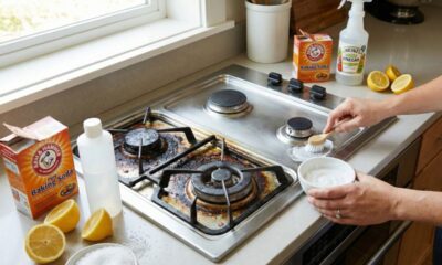 Pare de sofrer ao limpar as bocas do fogão com esse achado incrível de limpeza caseira