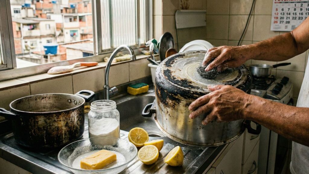 A melhor receita de espuma de limpar panela para deixar o alumínio brilhando como novo