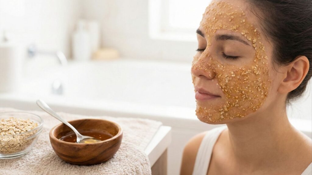 Esta máscara facial de mel com aveia é o melhor truque caseiro para um rosto radiante