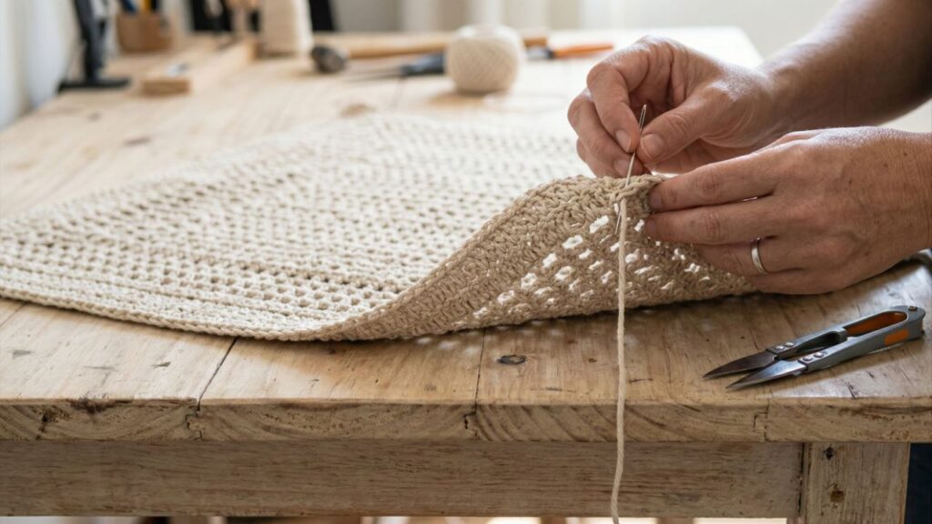 Aprenda a fazer o tapete de crochê tela mais desejado das redes sociais com dicas exclusivas