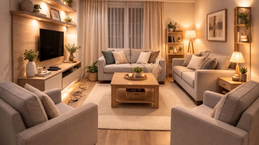 Como triplicar o conforto no lar apenas mudando a posição dos seus móveis atuais