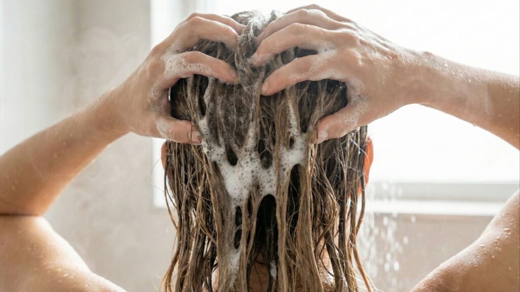 Truque simples com shampoo para raiz oleosa faz a limpeza durar o dobro do tempo