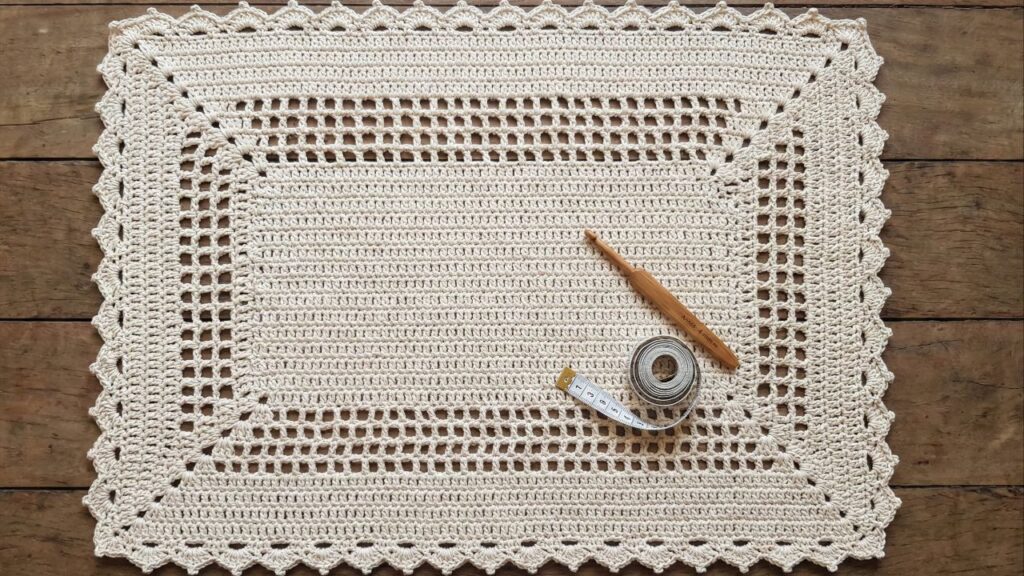 Conheça o truque mestre por trás do tapete de crochê retangular perfeito