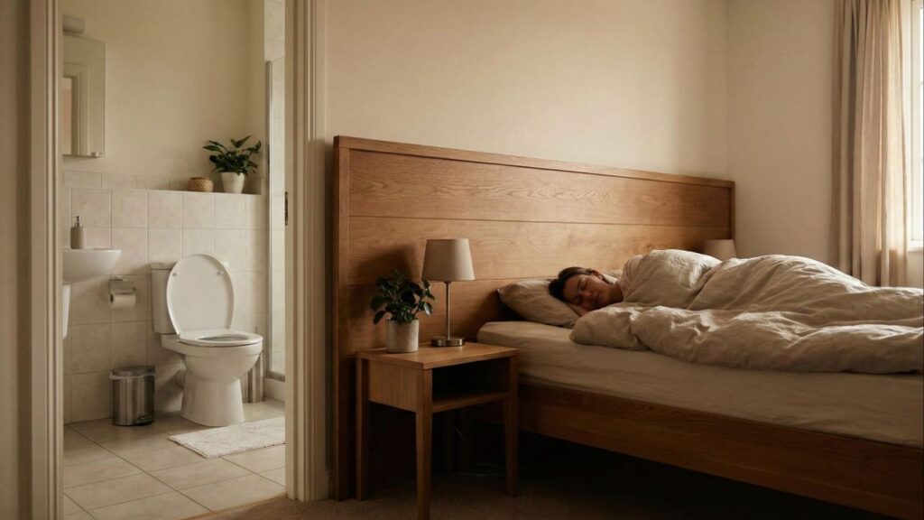 Por que colocar a cabeceira da cama na parede do banheiro é a pior decisão para seu sono