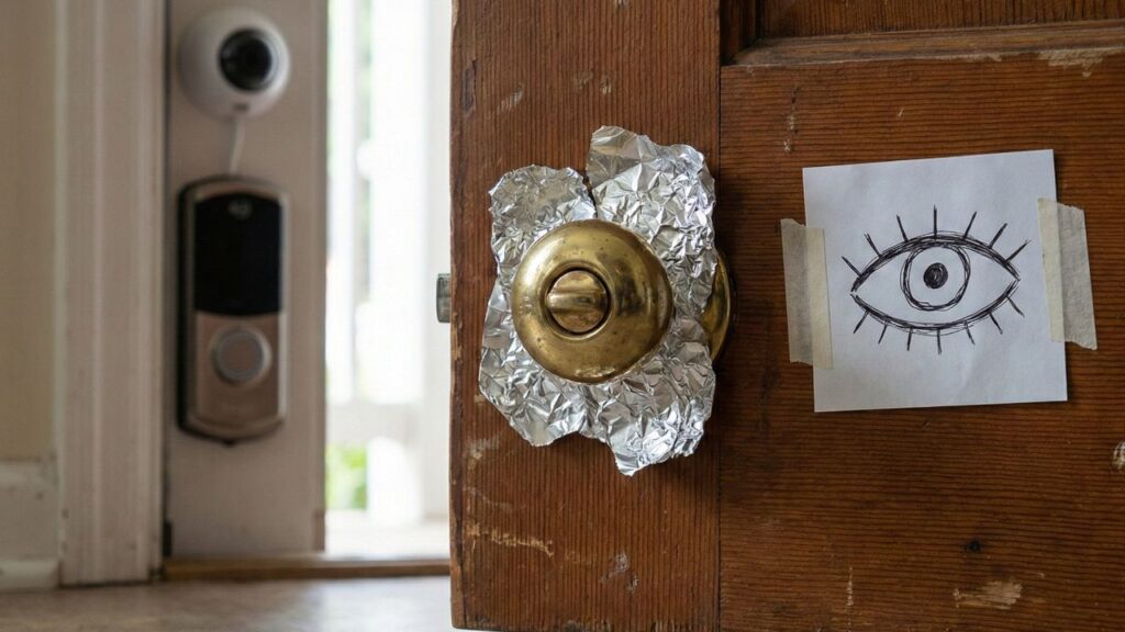 Por que você precisa fazer o truque da maçaneta com papel alumínio antes de sair de casa