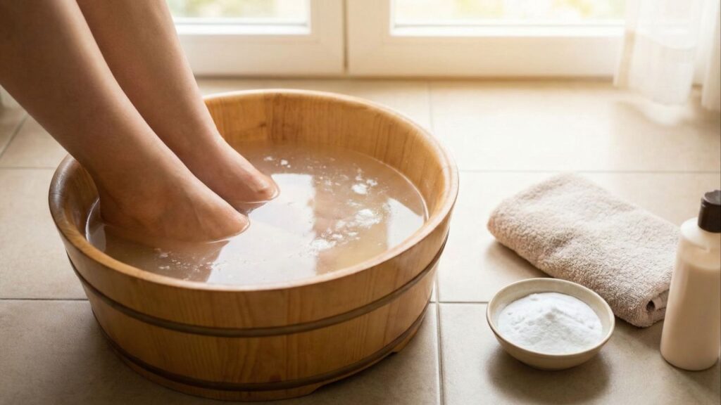 O que acontece com seu corpo ao deixar o bicarbonato nos pés por apenas 15 minutos