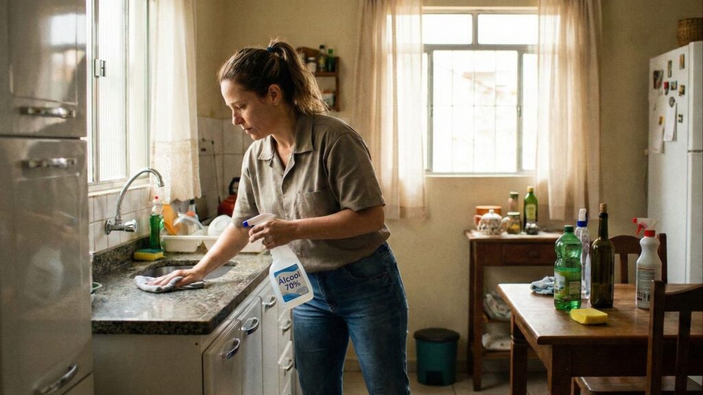 Você nunca mais vai limpar sua casa da mesma forma após usar álcool isopropílico 70% assim