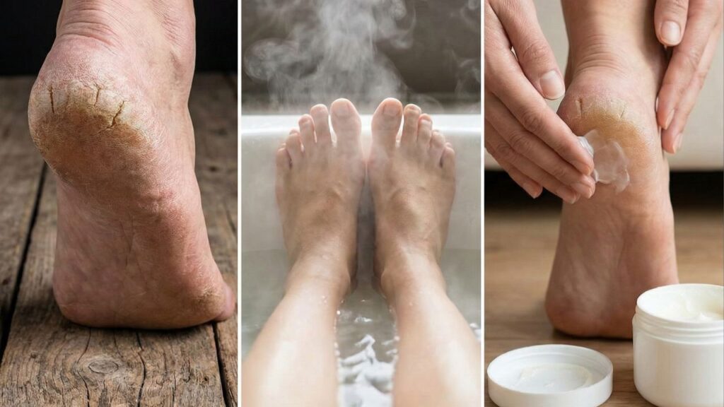 Ingrediente poderoso que salva qualquer calcanhar rachado rapidamente