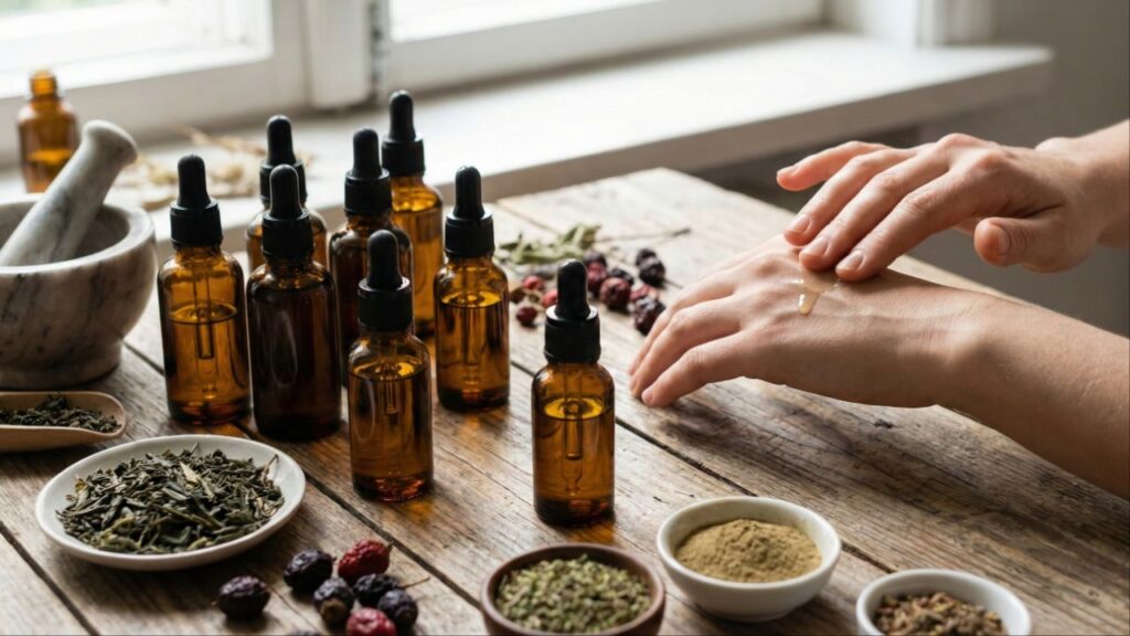 Apenas gotas desses extratos vegetais contra o envelhecimento podem transformar sua pele madura