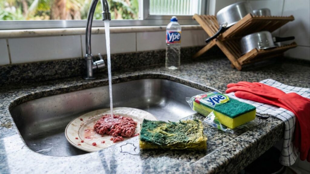 Pouca gente sabe o jeito correto de lavar louça sem espalhar gordura e sujeira