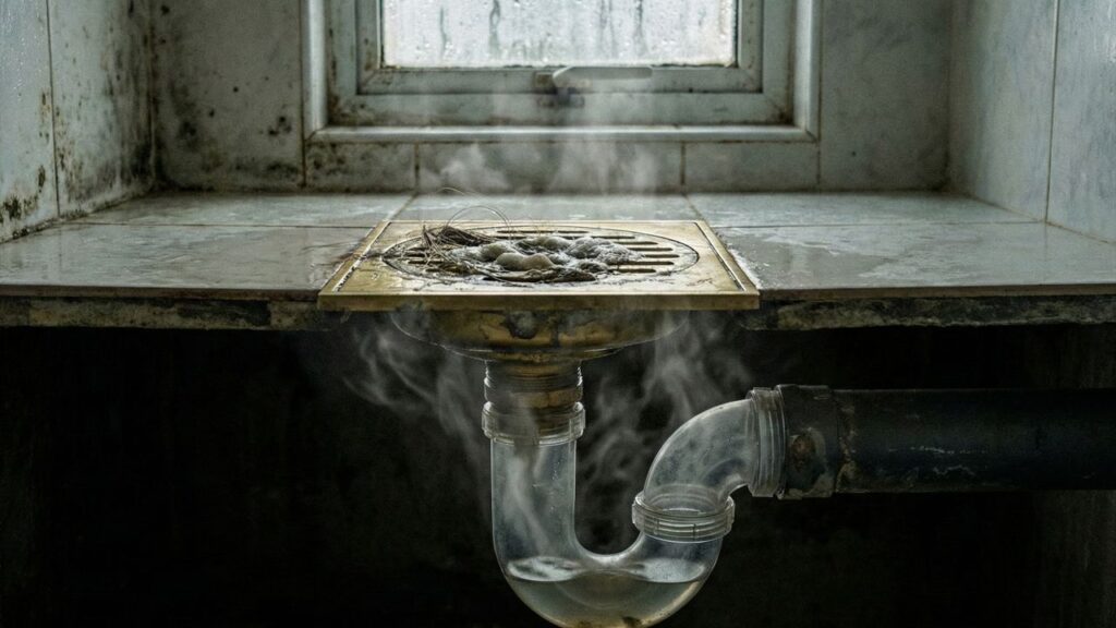 O truque do papel alumínio no ralo garante o fim do mau cheiro em poucos segundos