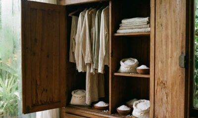 Eu nunca mais comprei desumidificador caro após usar sal grosso no guarda-roupa