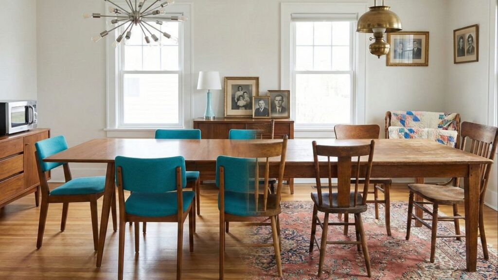 Porque todos estão obcecados pela nova decoração retrô na sala de jantar