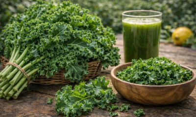 A couve comum que contribui para digestão leve e fígado saudável