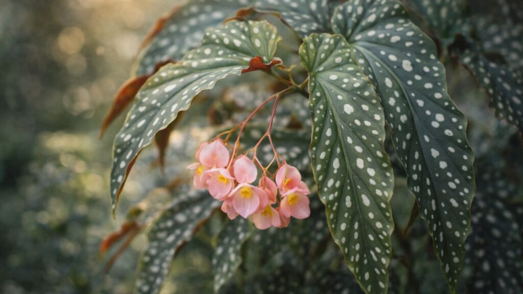 Begônia asa de anjo une beleza marcante e um sentido especial de cuidado