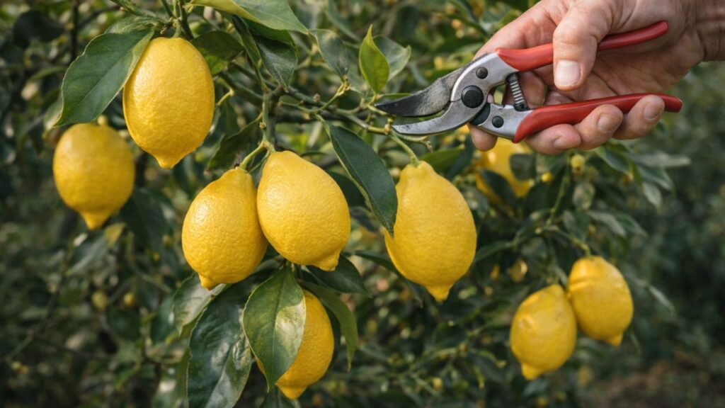 A forma de podar o limoeiro-siciliano interfere direto na quantidade de frutos