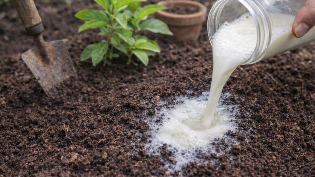 Adubo com leite vem sendo usado para evitar fungos e melhorar a terra