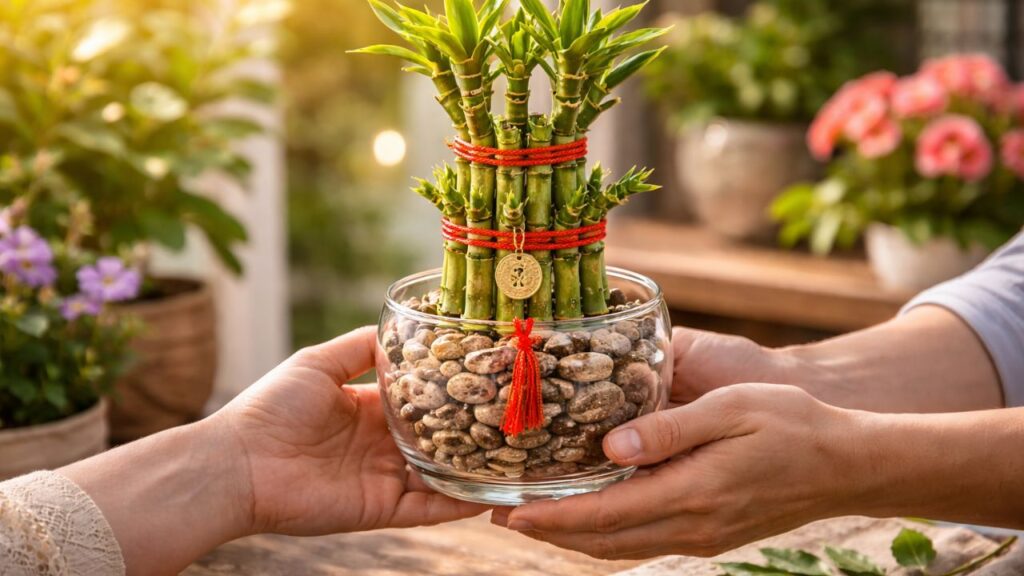 O mini-bambu se tornou presente comum para desejar equilíbrio e bons rumos