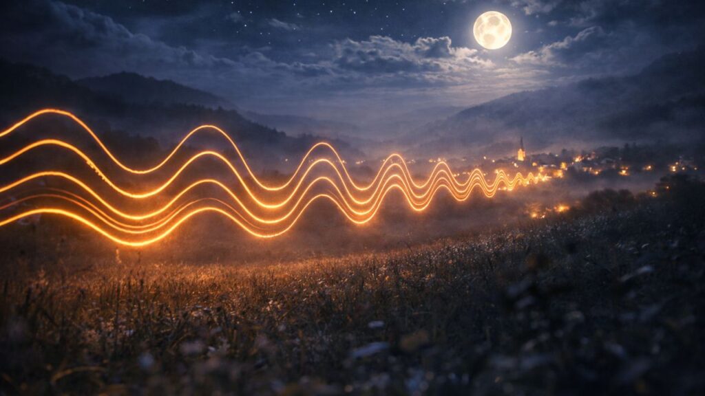 O silêncio da noite faz o som alcançar distâncias que surpreendem