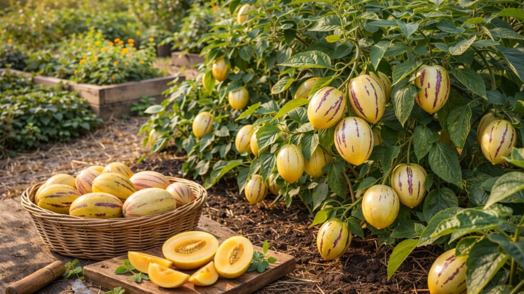 Essa fruta tem sabor de melancia com toque cítrico e surpreende no primeiro pedaço