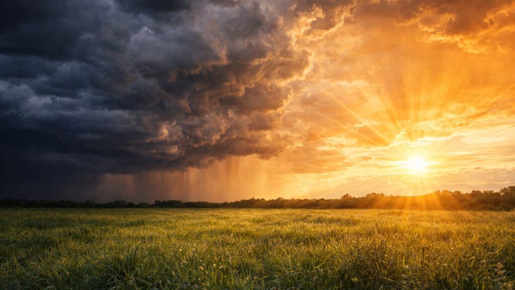 O clima muda rápido e o calor surge antes da chuva chegar