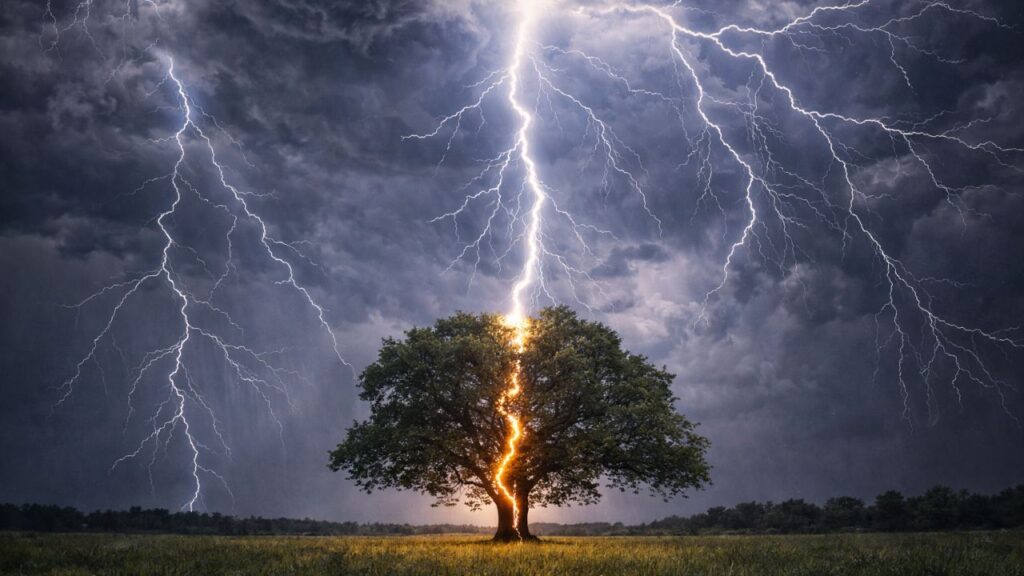 Certas árvores são atingidas por raios repetidas vezes e o motivo chama atenção