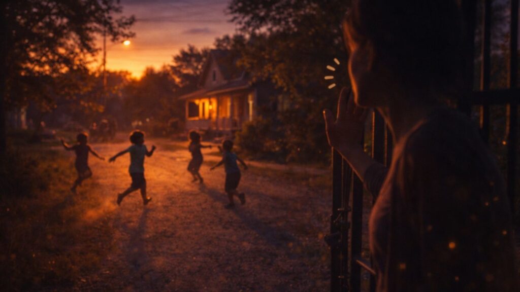 Brincar até escurecer e só voltar ao ouvir a mãe chamar no portão