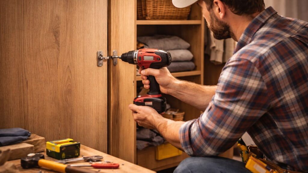 Esse problema comum nas portas de armário tem solução fácil em casa