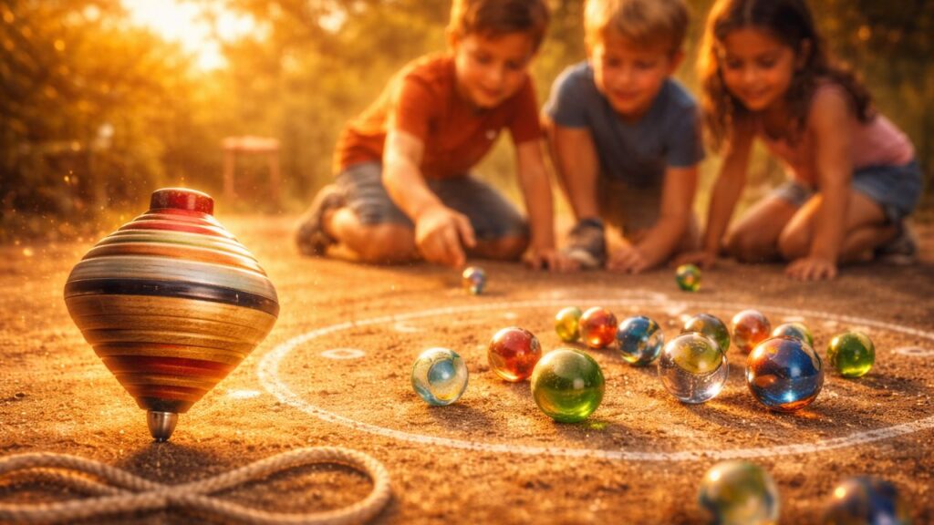 Jogos que faziam sucesso antes dos videogames e reuniam a criançada