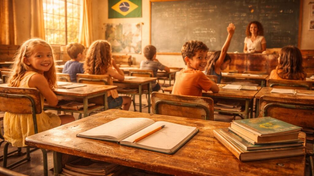 Coisas comuns na sala de aula de antigamente que hoje quase não existem