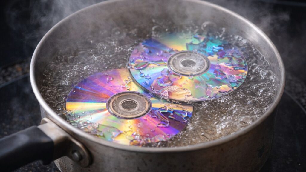 Não jogue fora seus CDs antigos! Ferva-os e surpreenda-se com o resultado