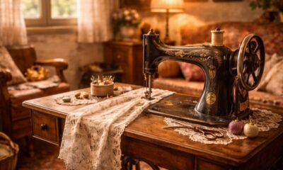 Máquina de costura na sala era comum e hoje causa surpresa