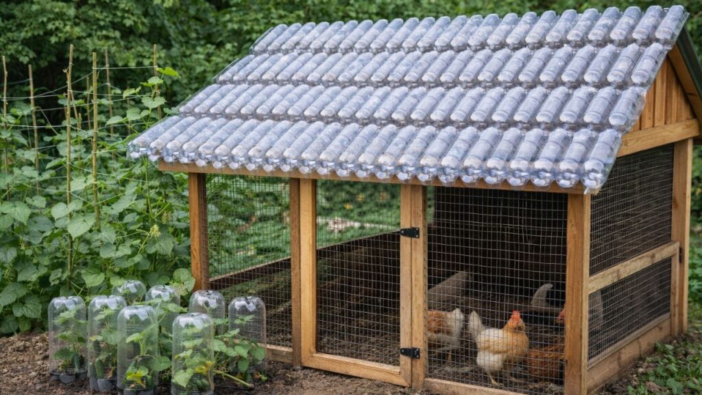 Ideia simples com garrafas recicladas trouxe economia e proteção