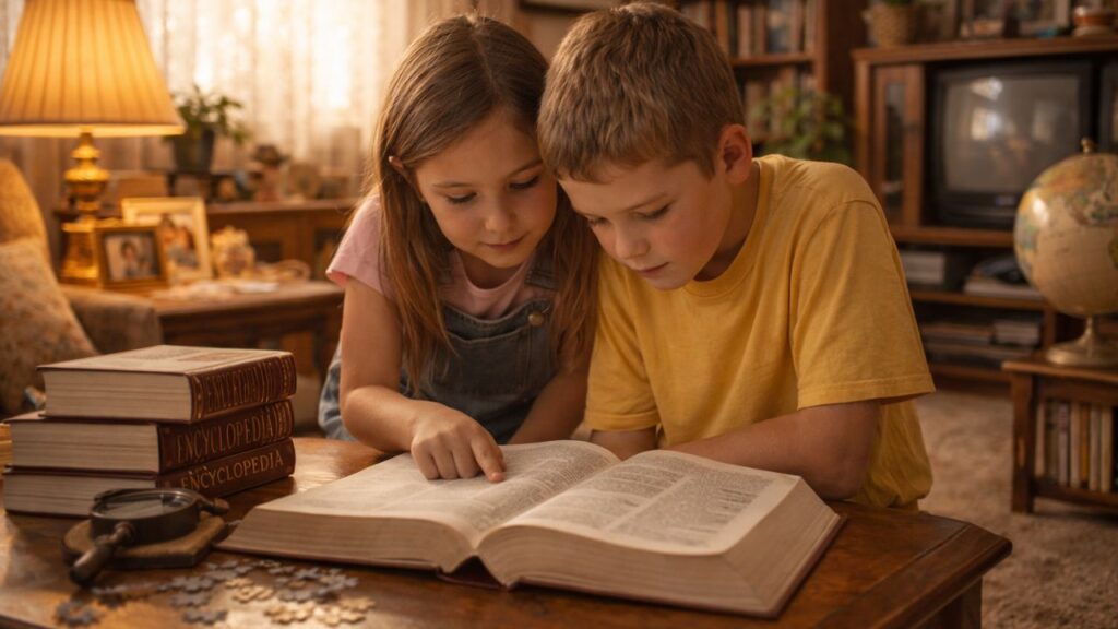 Como era aprender sem tecnologia e passar horas pesquisando na enciclopédia