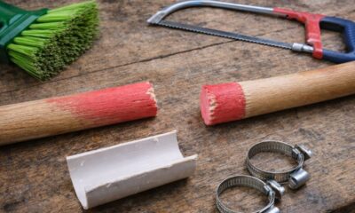 Reparo simples com tubo de PVC pode salvar cabo de vassoura quebrado