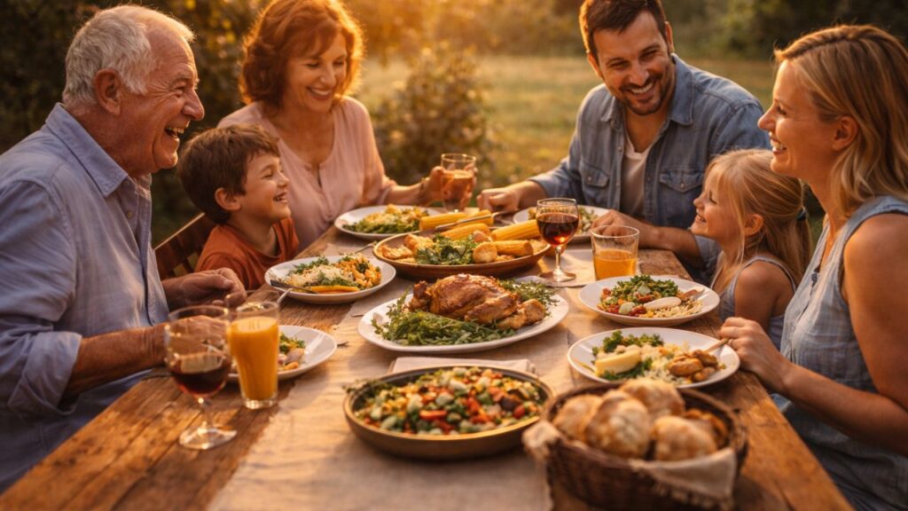 Se você já esperou a sobremesa enquanto ouvia histórias, vai lembrar