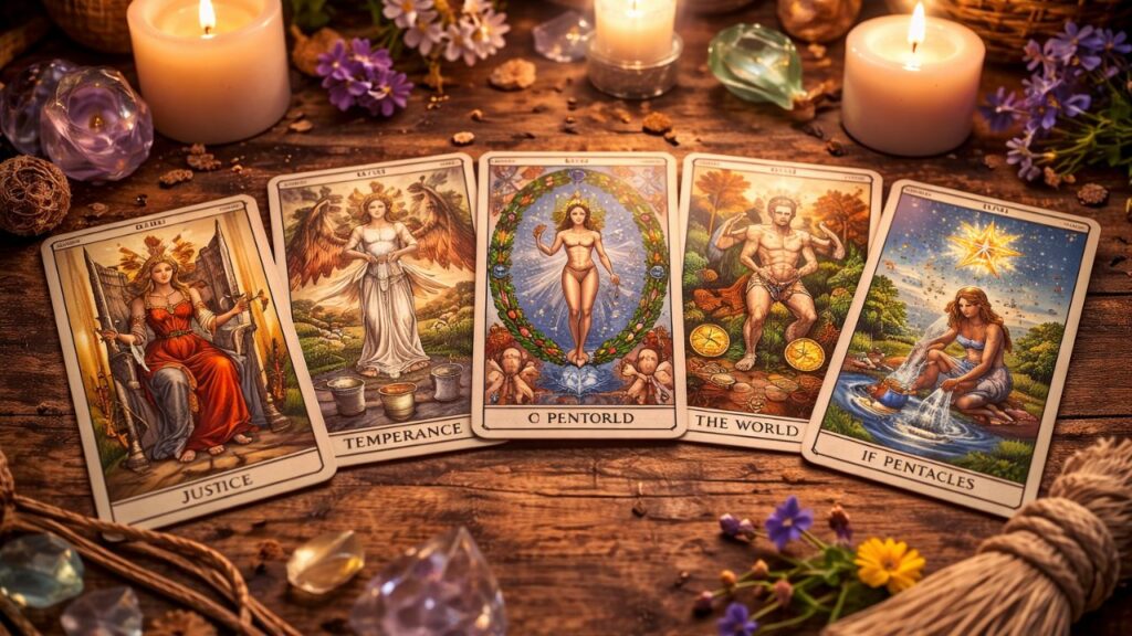 5 cartas do tarot que indicam equilíbrio entre dar e receber