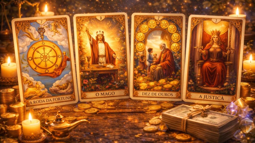 4 cartas do tarô que indicam mudanças no campo financeiro