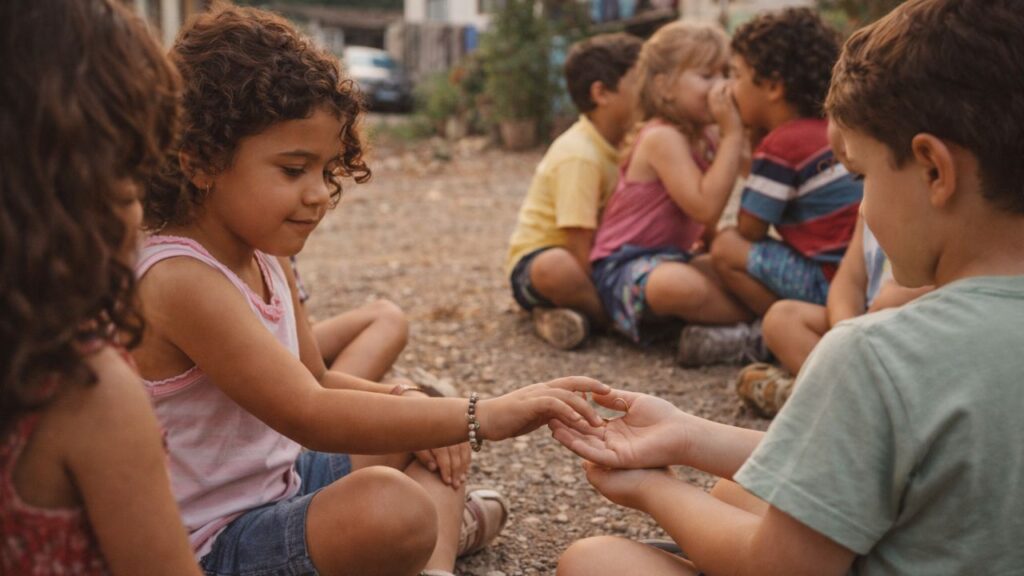Brincadeiras que ensinavam paciência e convivência