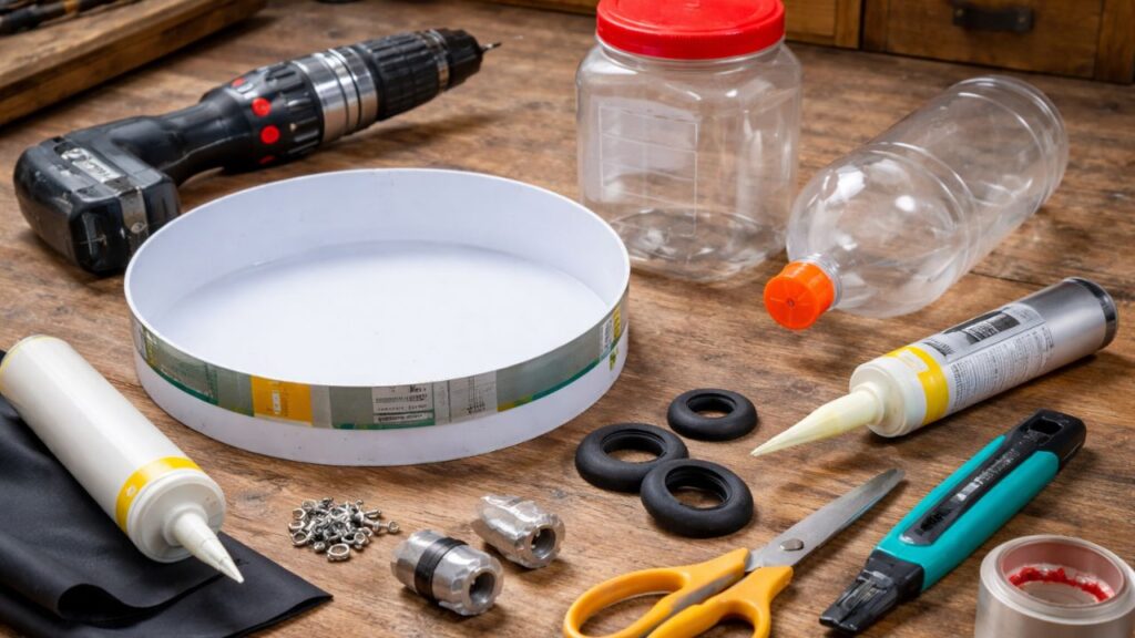 Corte um balde de tinta e transforme em economia no quintal