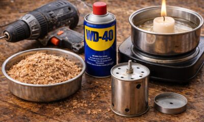 Transforme vela e lata velha em um fogareiro caseiro que economiza dinheiro