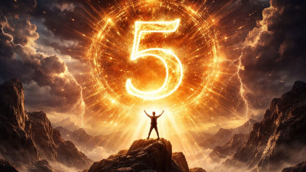 Número 5 na numerologia e o chamado para agir com coragem agora