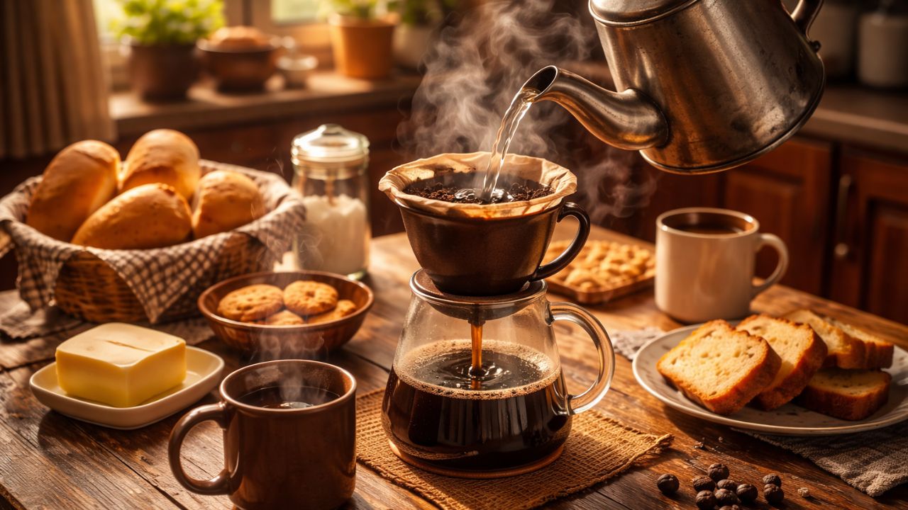 Quando o café passado na hora perfumava a casa toda manhã