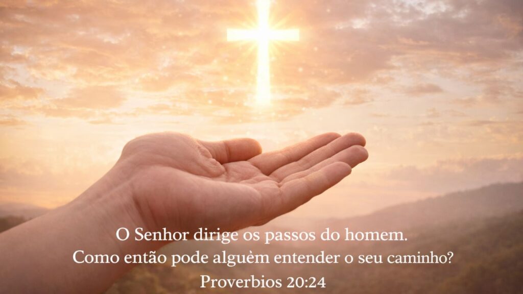 Versículo do dia: Provérbios 20:24 — Deus guia passos que não entendemos