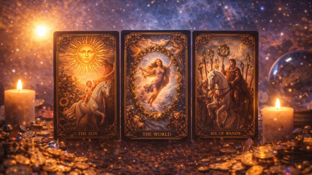 Cartas do tarot que indicam reconhecimento e valorização pessoal