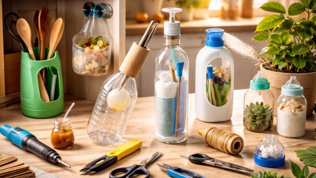 Garrafas vazias podem virar soluções úteis para sua casa