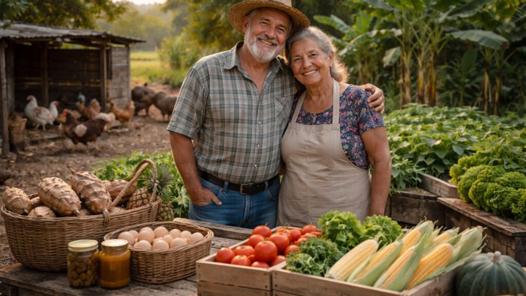 Há mais de 50 anos vivendo da terra e sem precisar do mercado