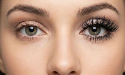 Aposente os cílios postiços usando apenas este truque de pó facial nos cílios