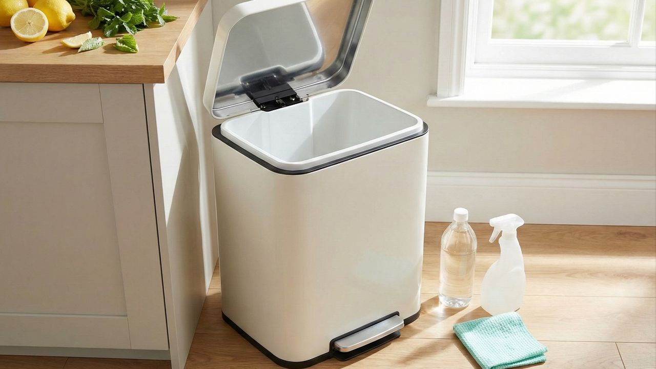 Melhor truque com vinagre branco garante uma lixeira sem odores desagradáveis
